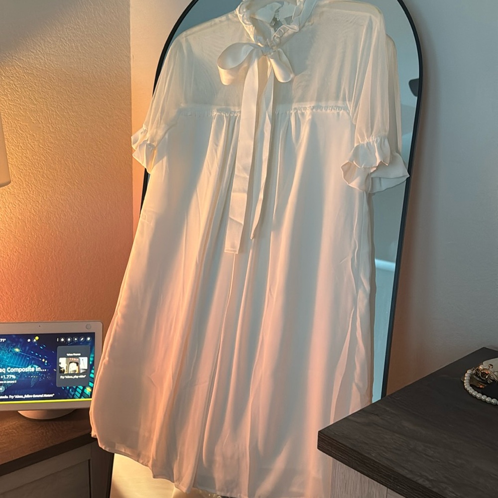 Never worn-white dress